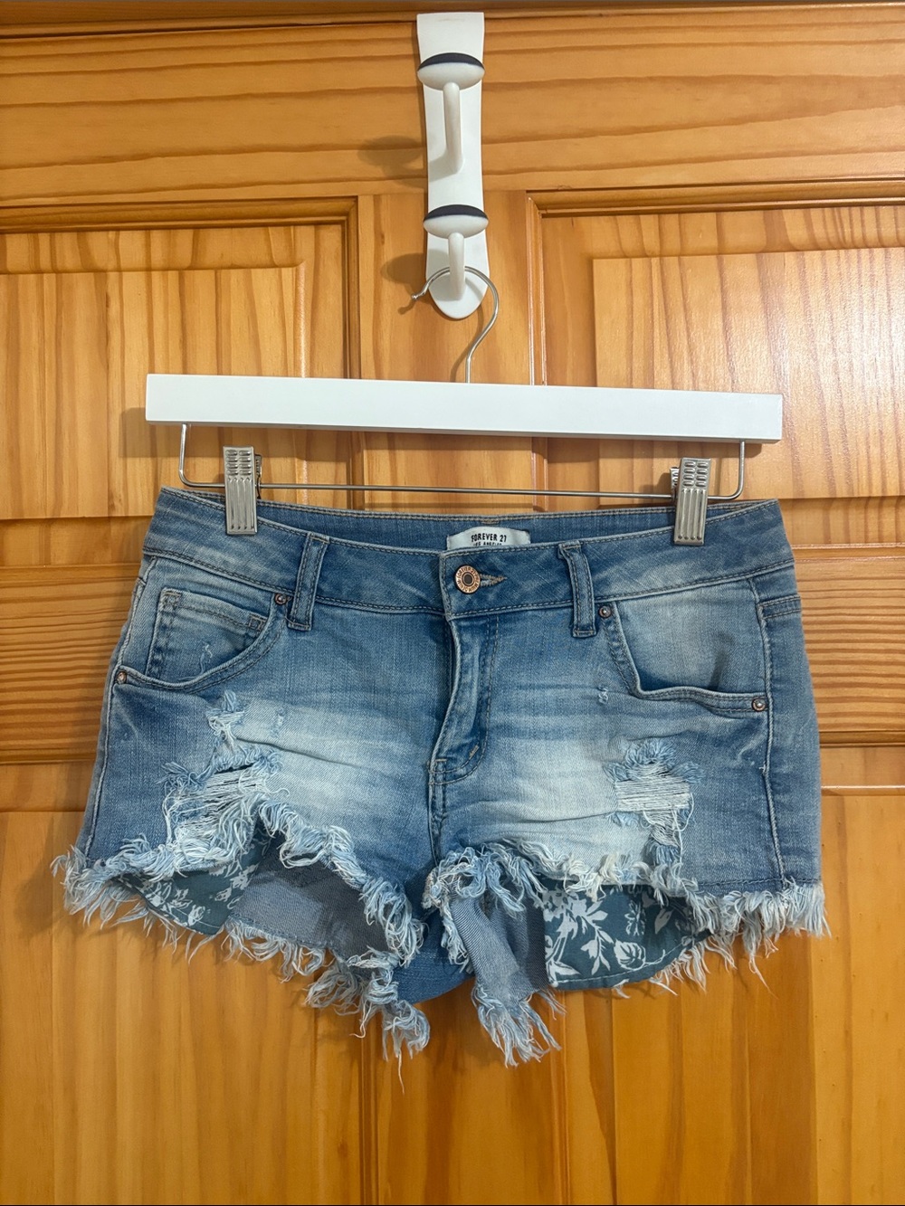 Forever 21 Size Small Distressed Denim Jean Shorts